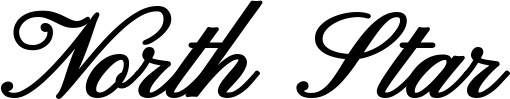 Vorschau des Bootsnamens "North Star" als Schriftzug für "Bootsbeschriftung Klassisch 107"