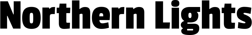 Vorschau des Bootsnamens "Northern Lights" als Schriftzug für "Bootsbeschriftung Fett 30"