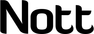 Vorschau des Bootsnamens "Nott" als Schriftzug für "Bootsbeschriftung Normal 06"