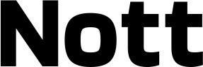 Vorschau des Bootsnamens "Nott" als Schriftzug für "Bootsbeschriftung Fett 11"