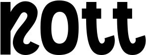 Vorschau des Bootsnamens "Nott" als Schriftzug für "Bootsbeschriftung Neu 59"