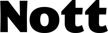 Vorschau des Bootsnamens "Nott" als Schriftzug für "Bootsbeschriftung Fett 05"