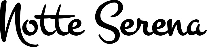 Vorschau des Bootsnamens "Notte Serena" als Schriftzug für "Bootsbeschriftung Klassisch 81"