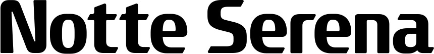 Vorschau des Bootsnamens "Notte Serena" als Schriftzug für "Bootsbeschriftung Fett 22"