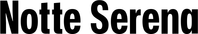 Vorschau des Bootsnamens "Notte Serena" als Schriftzug für "Bootsbeschriftung Fett 25"