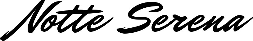 Vorschau des Bootsnamens "Notte Serena" als Schriftzug für "Bootsbeschriftung Klassisch 82"