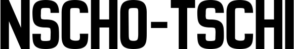 Vorschau des Bootsnamens "Nscho-tschi" als Schriftzug für "Bootsbeschriftung Neu 58"