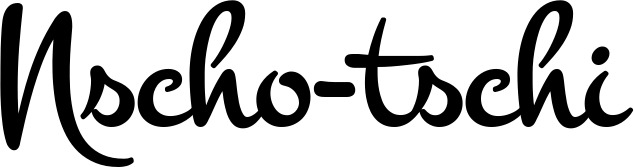 Vorschau des Bootsnamens "Nscho-tschi" als Schriftzug für "Bootsbeschriftung Klassisch 81"
