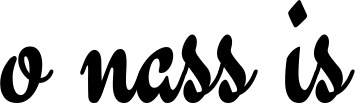 Vorschau des Bootsnamens "o nass is" als Schriftzug für "Bootsbeschriftung Klassisch 63"