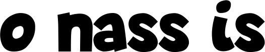 Vorschau des Bootsnamens "o nass is" als Schriftzug für "Bootsbeschriftung Neu 48"