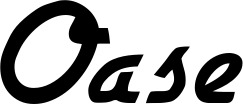 Vorschau des Bootsnamens "Oase" als Schriftzug für "Bootsbeschriftung Klassisch 66"