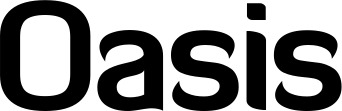 Vorschau des Bootsnamens "Oasis" als Schriftzug für "Bootsbeschriftung Normal 06"