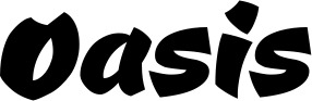 Vorschau des Bootsnamens "Oasis" als Schriftzug für "Bootsbeschriftung Neu 39"