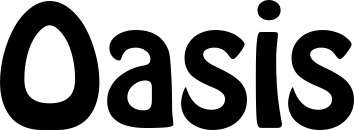 Vorschau des Bootsnamens "Oasis" als Schriftzug für "Bootsbeschriftung Fett 01"