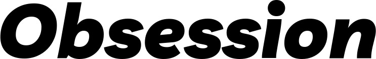 Vorschau des Bootsnamens "Obsession" als Schriftzug für "Bootsbeschriftung Kursiv 06"