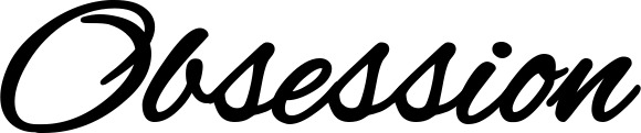 Vorschau des Bootsnamens "Obsession" als Schriftzug für "Bootsbeschriftung Klassisch 35"