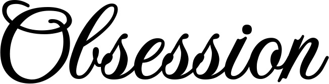 Vorschau des Bootsnamens "Obsession" als Schriftzug für "Bootsbeschriftung Klassisch 70"