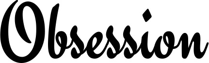 Vorschau des Bootsnamens "Obsession" als Schriftzug für "Bootsbeschriftung Klassisch 63"
