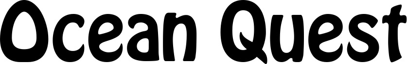 Vorschau des Bootsnamens "Ocean Quest" als Schriftzug für "Bootsbeschriftung Fett 01"