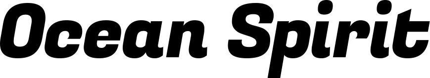 Vorschau des Bootsnamens "Ocean Spirit" als Schriftzug für "Bootsbeschriftung Kursiv 04"