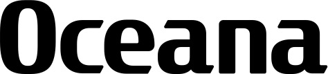 Vorschau des Bootsnamens "Oceana" als Schriftzug für "Bootsbeschriftung Fett 22"