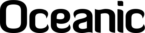 Vorschau des Bootsnamens "Oceanic" als Schriftzug für "Bootsbeschriftung Normal 06"