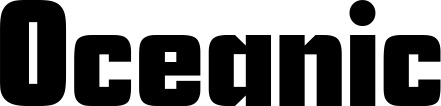 Vorschau des Bootsnamens "Oceanic" als Schriftzug für "Bootsbeschriftung Neu 11"