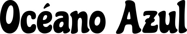 Vorschau des Bootsnamens "Océano Azul" als Schriftzug für "Bootsbeschriftung Neu 41"