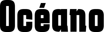 Vorschau des Bootsnamens "Océano" als Schriftzug für "Bootsbeschriftung Fett 41"
