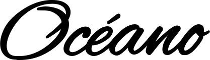 Vorschau des Bootsnamens "Océano" als Schriftzug für "Bootsbeschriftung Klassisch 35"