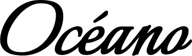 Vorschau des Bootsnamens "Océano" als Schriftzug für "Bootsbeschriftung Klassisch 58"