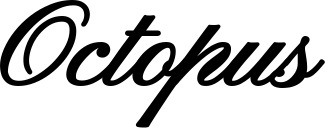 Vorschau des Bootsnamens "Octopus" als Schriftzug für "Style Klassisch 107"