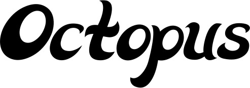 Vorschau des Bootsnamens "Octopus" als Schriftzug für "Bootsbeschriftung Klassisch 33"