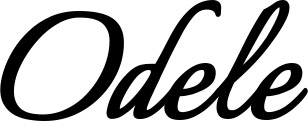 Vorschau des Bootsnamens "Odele" als Schriftzug für "Bootsbeschriftung Klassisch 58"