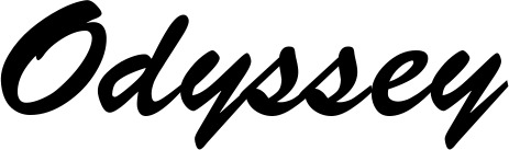 Vorschau des Bootsnamens "Odyssey" als Schriftzug für "Bootsbeschriftung Klassisch 03"