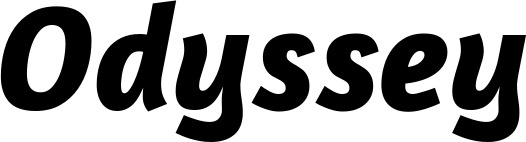 Vorschau des Bootsnamens "Odyssey" als Schriftzug für "Bootsbeschriftung Kursiv 01"