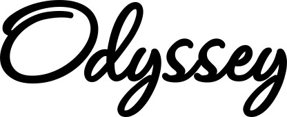 Vorschau des Bootsnamens "Odyssey" als Schriftzug für "Bootsbeschriftung Klassisch 111"