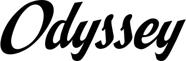 Vorschau des Bootsnamens "Odyssey" als Schriftzug für "Bootsbeschriftung Klassisch 29"