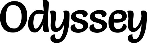 Vorschau des Bootsnamens "Odyssey" als Schriftzug für "Bootsbeschriftung Klassisch 94"