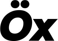 Vorschau des Bootsnamens "Öx" als Schriftzug für "Bootsbeschriftung Kursiv 06"