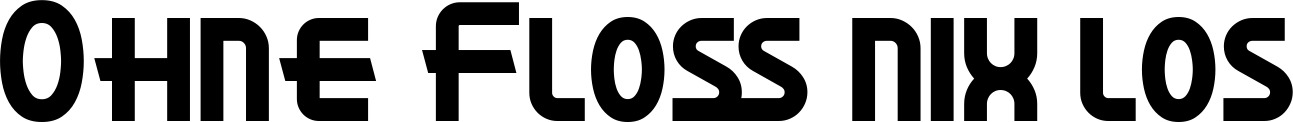 Vorschau des Bootsnamens "Ohne Floß nix los" als Schriftzug für "Bootsbeschriftung Neu 26"