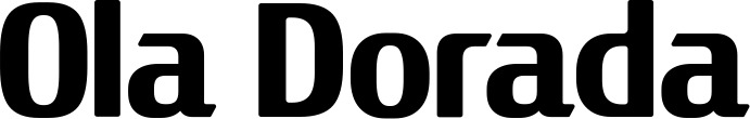 Vorschau des Bootsnamens "Ola Dorada" als Schriftzug für "Bootsbeschriftung Fett 22"