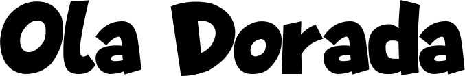 Vorschau des Bootsnamens "Ola Dorada" als Schriftzug für "Bootsbeschriftung Neu 48"