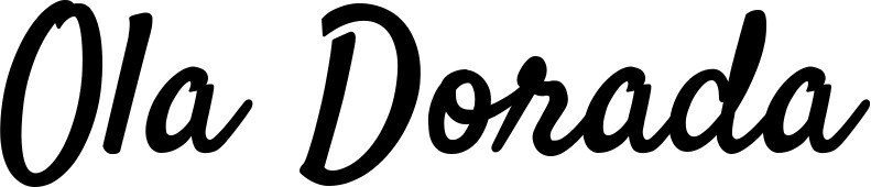 Vorschau des Bootsnamens "Ola Dorada" als Schriftzug für "Bootsbeschriftung Klassisch 96"