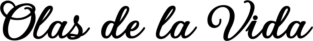 Vorschau des Bootsnamens "Olas de la Vida" als Schriftzug für "Bootsbeschriftung Klassisch 69"
