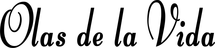 Vorschau des Bootsnamens "Olas de la Vida" als Schriftzug für "Bootsbeschriftung Klassisch 76"