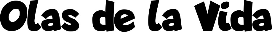 Vorschau des Bootsnamens "Olas de la Vida" als Schriftzug für "Bootsbeschriftung Neu 48"