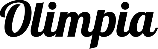 Vorschau des Bootsnamens "Olimpia" als Schriftzug für "Bootsbeschriftung Neu 60"