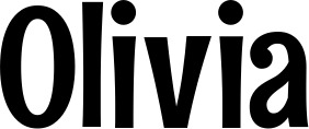 Vorschau des Bootsnamens "Olivia" als Schriftzug für "Bootsbeschriftung Neu 68"