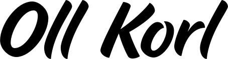 Vorschau des Bootsnamens "Oll Korl" als Schriftzug für "Bootsbeschriftung Klassisch 19"